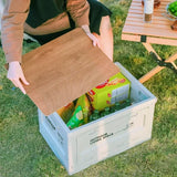 Portable Folding Camping Storage Box with Bench and Chopping Board