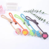 Cotton Rope Dog Chew Toy – Natural Dental Ball for Puppies & Small Dogs
