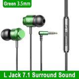 90° Angle Wired Gaming Headset with Mic - HiFi Surround Sound for Samsung/iPhone (3.5mm & Type-C)