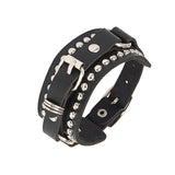 Vintage Punk Star Chain Leather Bracelet – Stylish Geometric Design for Men and Women