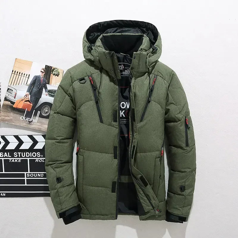 Men’s Slim Fit Fleece-Lined Denim Jacket – Warm Zip-Up Casual Outerwear