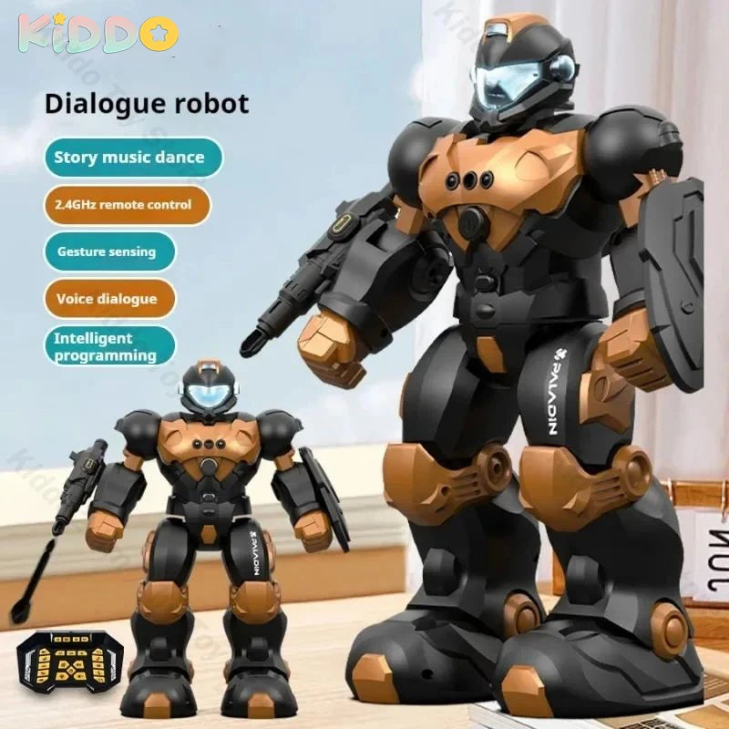 RC Voice-Controlled Intelligent Robot Toy with Gesture Sensing & English Learning
