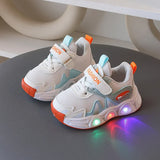 Toddler LED Light-Up Sneakers – Breathable Mesh Casual Shoes for Boys & Girls