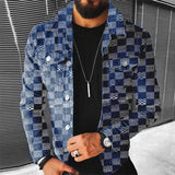 Men’s Thick Casual Denim Jacket for Spring & Autumn – Cotton-Lined Streetwear Outerwear