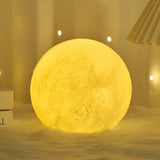 DIY Moon Night Light Kit - Hand-Painted Planet Lamp for Kids' Room Decor