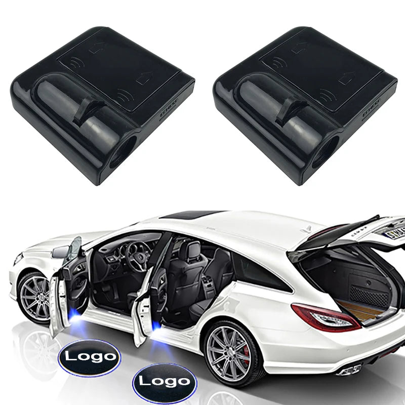 Custom Logo Wireless Car Door Welcome Light - Ghost Shadow Projector with Magnet Sensing