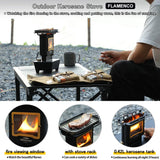 Portable Stainless Steel Kerosene Camping Stove with Carry Bag & Accessories