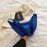 Women’s Half Moon Crossbody Bag – Adjustable Nylon Waist Pack for Travel & Everyday Use