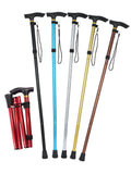 Adjustable Aluminum Hiking Walking Stick with Telescopic Folding Design