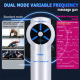 Deep Tissue Massage Gun with Variable Speed & 9 Heads for Muscle Recovery and Pain Relief