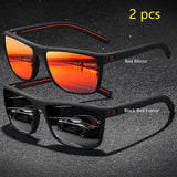 Vintage Check Pattern Polarized Sunglasses – Stylish UV400 Eyewear for Men & Women
