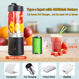 Mini licuadora portátil, exprimidor eléctrico de frutas, licuadora de jugo fresco de naranja, licuadora portátil recargable multifunción