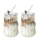 Heat-Resistant Glass Tumbler – Transparent Coffee, Tea, Juice & Beer Mug