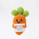 Handmade Knitted Plant-Themed Decorative Doll