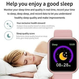 Multifunctional Smart Watch with Heart Rate Monitor, Sleep Tracker & Fitness Features