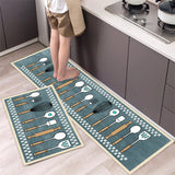 Alfombrilla suave y lavable: alfombra larga antideslizante para cocina, dormitorio, pasillo y baño