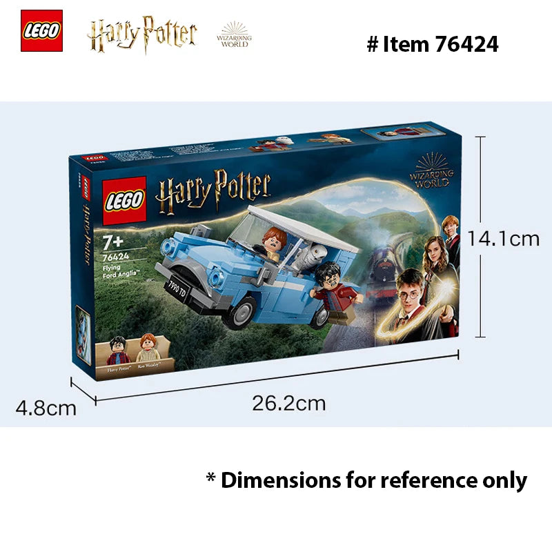 Harry Potter Flying Ford Anglia LEGO Set with 2 Minifigures for Magical Role Play