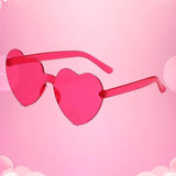 Heart-Shaped Sunglasses – UV400 Protection in Trendy Jelly Colors