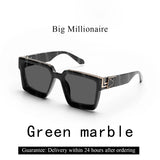 Gafas de sol Ruiao Retro Black Millionaire: gafas de sol de diseño de lujo 2024