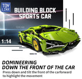 RC Building Block Car Kit – DIY Remote Control Toy with Motors & Battery for Teens and Adults