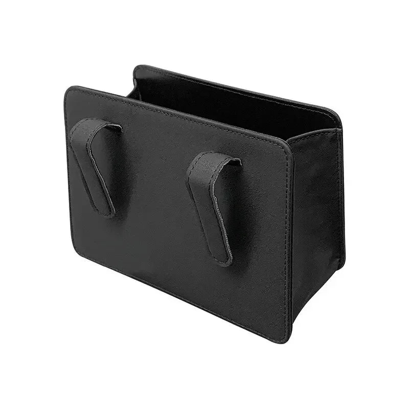 Cubo de basura y caja de almacenamiento para coche plegable y colgante: organizador para coche que ahorra espacio