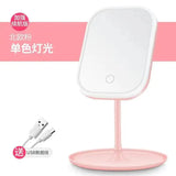 Adjustable LED Vanity Mirror with 3-Color Lighting – Touch Control Makeup Mirror with Charging
