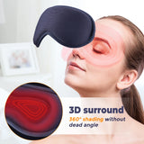 3D Heated Eye Mask with Vibration Massage – Smart Timing, Hot Compress, & Relaxing Eye Relief