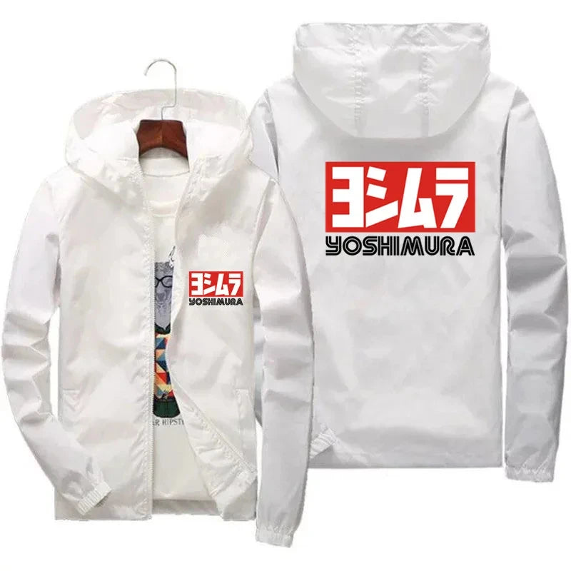 Men's Yoshimura Japanese Pilot Jacket – Windproof Hooded Spring Jacket