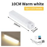 Luz nocturna con sensor de movimiento inteligente, luz LED recargable inalámbrica para armario de cocina, dormitorio, lámpara de noche, decoración de habitación