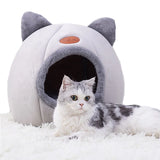 Deep Sleep Winter Cat Bed – Cozy Cave Nest for Kittens & Small Dogs
