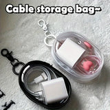 Mini Clear Zipper Storage Pouch – Portable Organizer for Cables, Earphones & Small Accessories