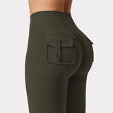High-Waisted Wide Leg Yoga Pants – Naked Feeling Compression with Pockets