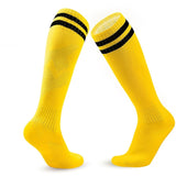 Calcetines de fútbol de compresión elásticos: calcetines deportivos transpirables hasta la rodilla para hombres, mujeres y niños