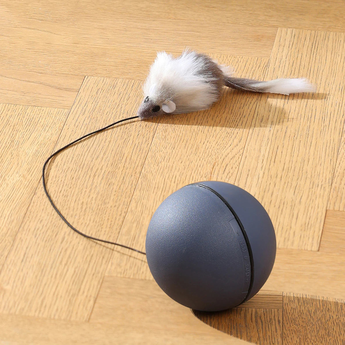 Automatic Obstacle-Avoidance Cat Toy – Interactive Smart Ball with 5 Replaceable Attachments