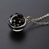 Trendy Glass Ball Pendant Necklace – Unisex Zinc Alloy Chain Design
