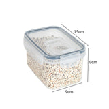 Contenedores herméticos para almacenar alimentos con tapa Organizador de despensa Dispensador de cereales Contenedores para cereales Caja de almacenamiento de alimentos Organizador de cocina