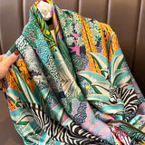 Luxury Satin Silk Scarf – Elegant Women's Shawl, Hijab & Beach Wrap