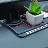 Alfombrilla antideslizante multifuncional para salpicadero de coche: ¡protege tus objetos esenciales!