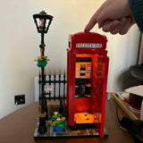 London Red Telephone Booth Building Blocks Set – 1460PCS Street View Puzzle for Kids and Adults