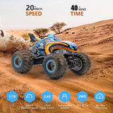 Monster Shark RC Car - Camión acrobático de control remoto de 2,4 GHz con luces y efecto de rociado