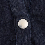 Elegant Denim Midi Dress with Slim Waist & Side Zipper for Women