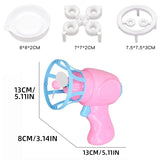 Electric Bubble Gun for Kids - Automatic Bubble Blower Toy with Fan for Outdoor Play