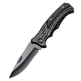 Cuchillo fileteador plegable de acero inoxidable: cortador de carne portátil para pesca y acampada