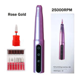 Professional Cordless Nail Drill – 18,000 RPM Rechargeable Manicure Machine with 5 Speed Settings