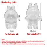 Protective Transparent Storage Case for Labubu Dolls