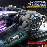 Coche acrobático teledirigido con control por gestos JJRC Q186: control dual, luz de pulverización y giros de 360°
