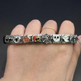 Customizable Stainless Steel Charm Bracelet for Men and Women – Personalized Fashion Jewelry