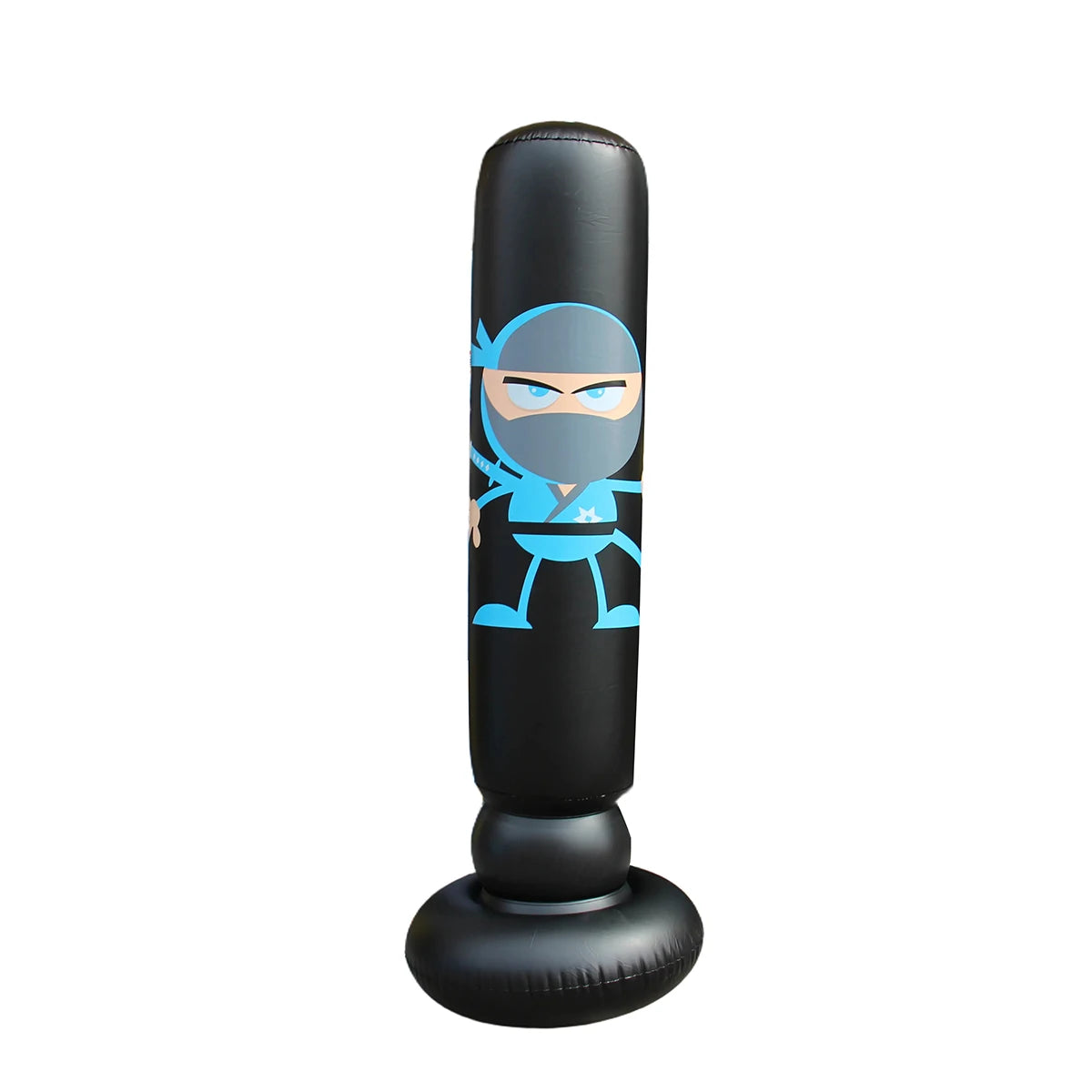 Inflatable Punching Bag for Adults & Kids - 160cm PVC Kickboxing Training Bag