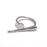Chic Stainless Steel Minimalist Gold Ring – Stylish and Waterproof Jewelry for Women