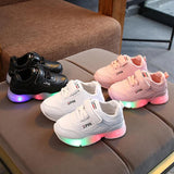 Kids' LED Light-Up Sneakers - Breathable Anti-Slip Sports Shoes for Boys & Girls